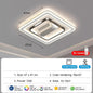 Invisible leafless LED ceiling fan light bedroom hotel remote control hanging lamp
