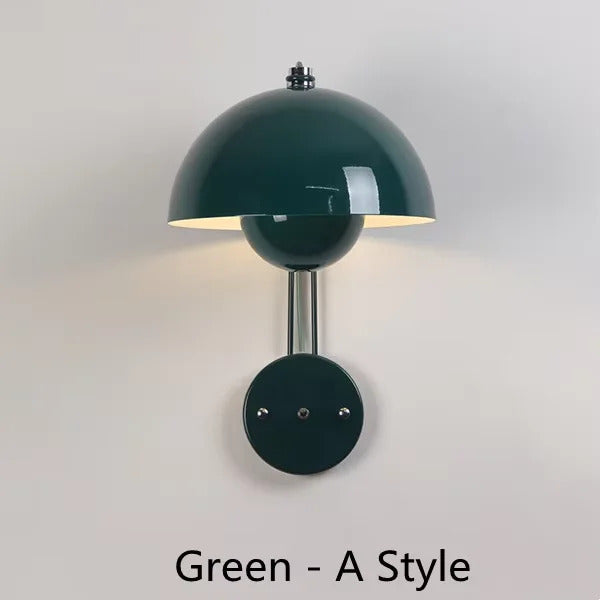 Nordic colorful Bud Wall Lamps Mushroom cute wall sconce bedside night light