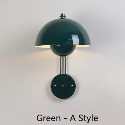 Nordic colorful Bud Wall Lamps Mushroom cute wall sconce bedside night light
