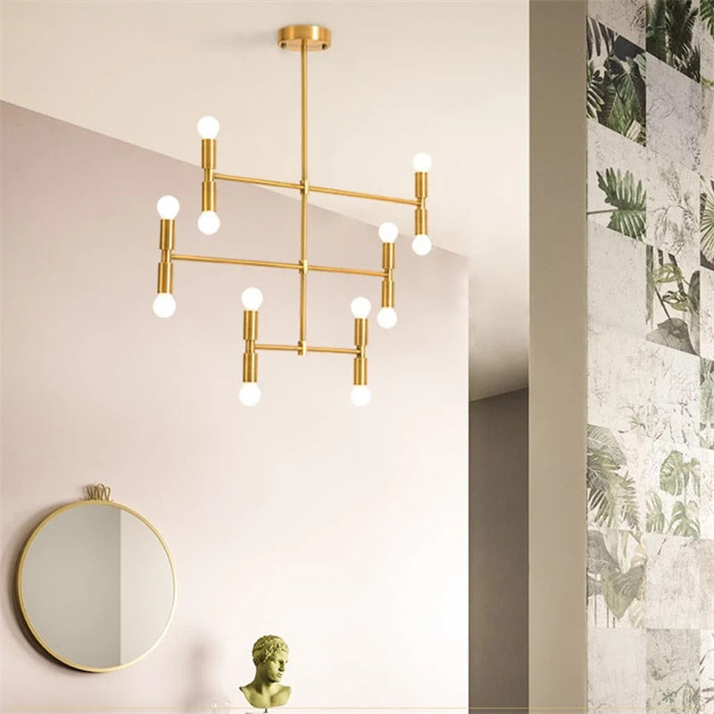 Atomium Chandeliers Post-modern Iron Art Creative Bamboo branching bubbles foyer chandelier