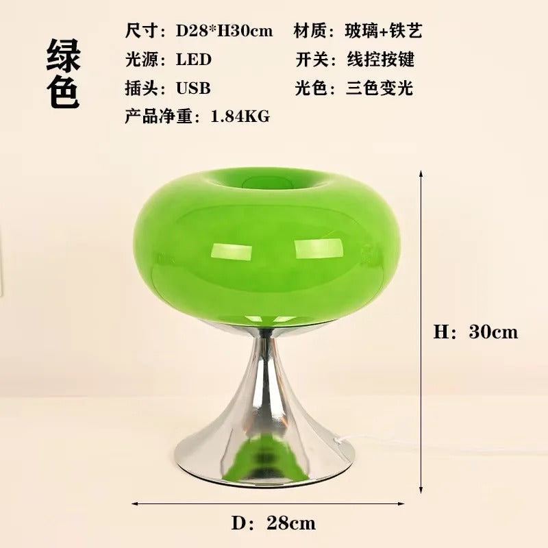 Designer Art Creative Table Lamp Bauhaus Warm Living Room Bedside Lamp LED Table Lamp Glass Decorative Study Reading Desk light