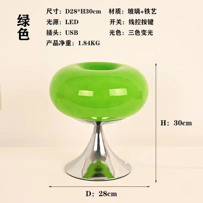 Designer Art Creative Table Lamp Bauhaus Warm Living Room Bedside Lamp LED Table Lamp Glass Decorative Study Reading Desk light