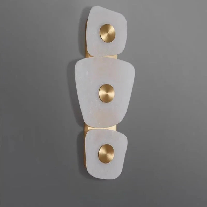 Nordic Marble Wall Lamp Modern luxury gold travertine LED sconce Lighting