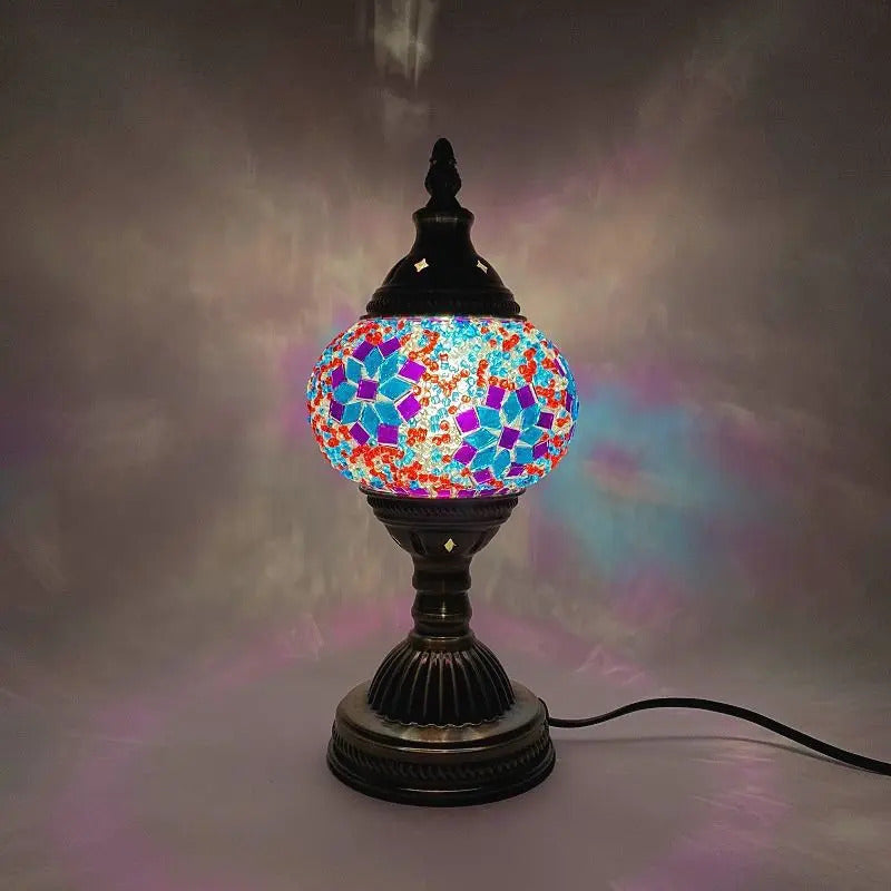 Turkish mosaic glass Table Lamp home bedside table lamp