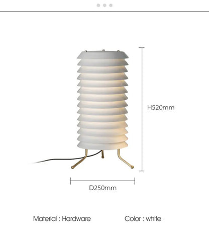 Maija Table Lamp medieval style Nordic design lamp replica living room retro pleated floor lamp study white bedside table light