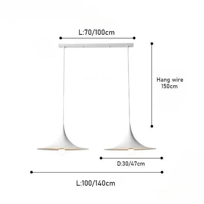 Modern French Designer LED Pendant Light for Dining Table Study Lamp Nordic Danish Restaurant Bar Counter Simple Decor Lighting