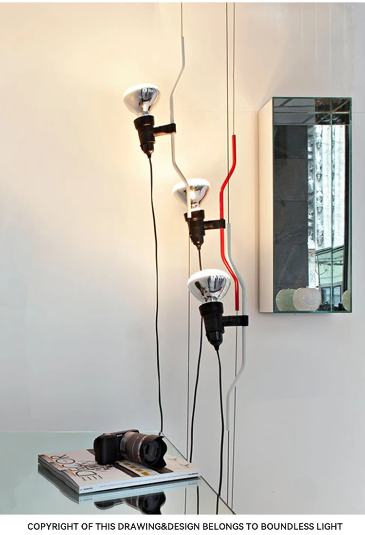 Italian Parentesi Pendant Lamp Modern Parlor Corner Lamp