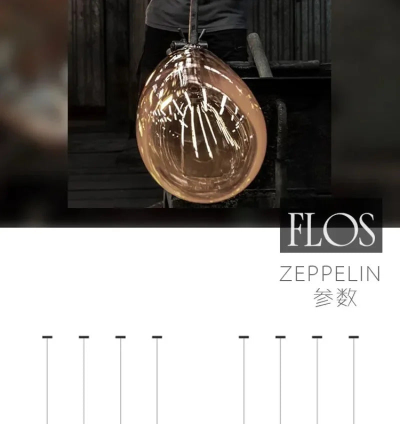 Italian Designer Glass Lampshade Pendant Light Minimalist LED Chandelier for Living Room Dining Table Home Decor