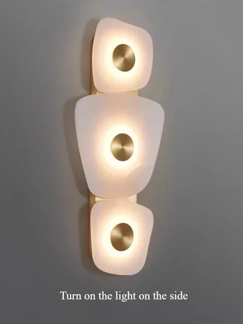 Nordic Marble Wall Lamp Modern luxury gold travertine LED sconce Lighting