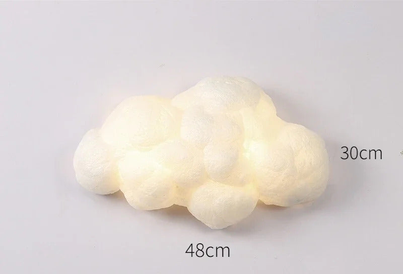 Novelty Cloud Wall Sconce Light Kids Children Bedroom Bedside Cartoon Cotton wall lamp