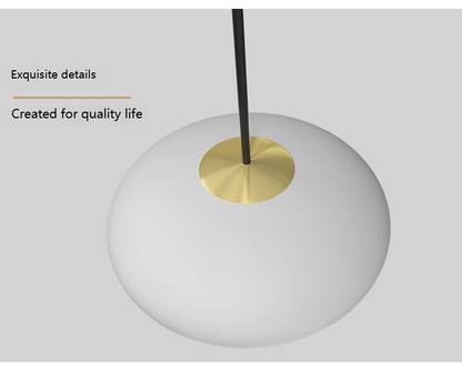 Modern villa Staircase Chandelier Nordic Oval String Ball Duplex Building LED pendant Light