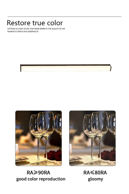 Modern Waterproof Outdoor Long Strip Wall Light