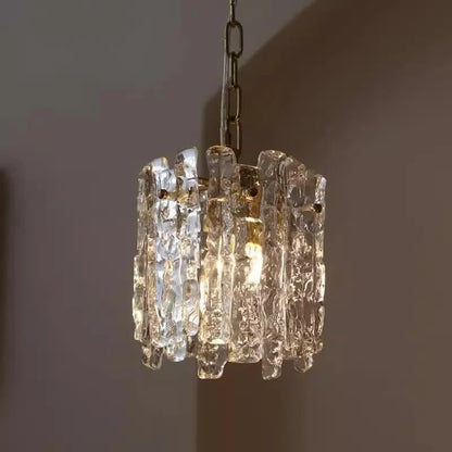 Modern Melting Ice Whiskey chandelier Italy Designer Luxury crystals Amber pendant lamps