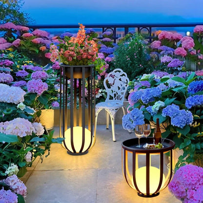 Outdoor Waterproof Lawn Lamps Solar Courtyard Balcony Garden Plant Flowerpot LED lamp