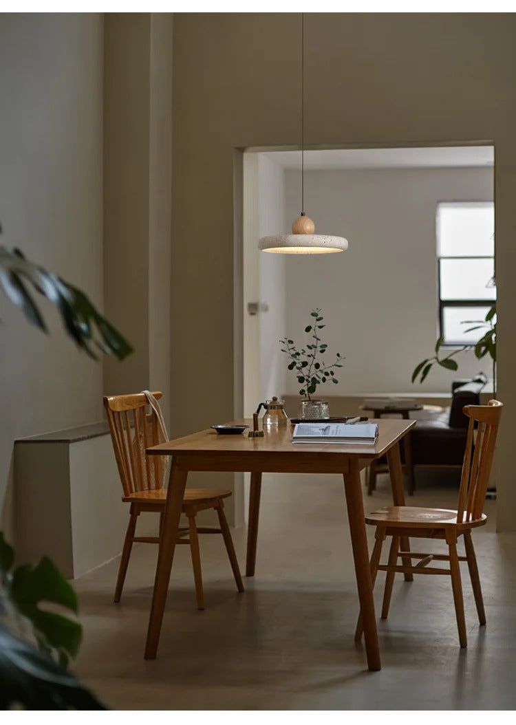 Natural Yellow Travertine Pendant Light Bedroom kitchen Light