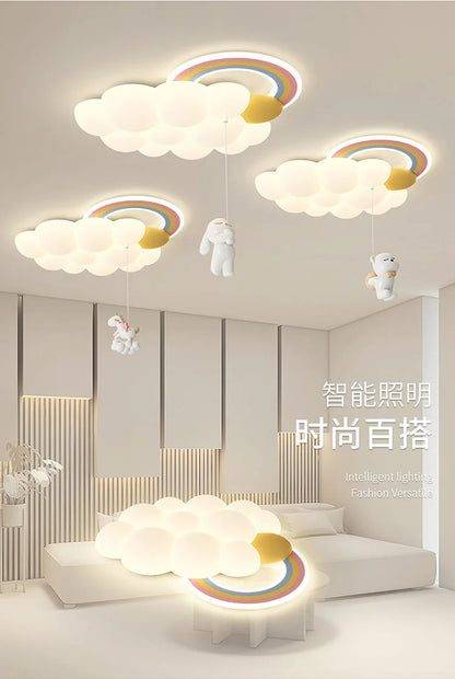 Cloud Child Stylish Ceiling Lights Bedroom Home Decor Lighting Luster Fixture