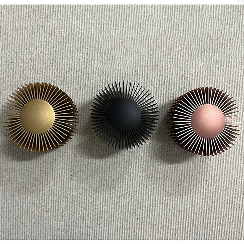 Modern small wall lamp Designer aluminium wall light Black Rose Gold bedroom night sconce