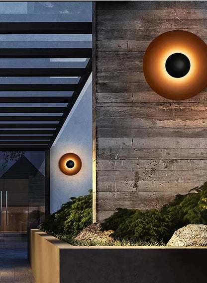 Modern grain LED Wall lamp Nordic round staircase Aisle Corridor Background Sconce light