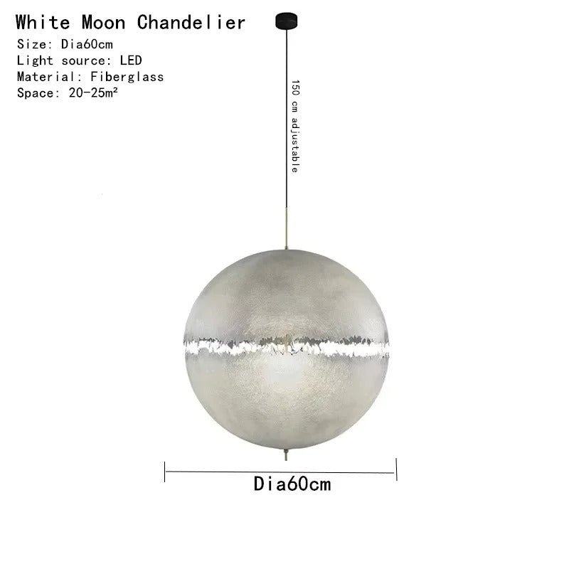 Danish design Moon Pendant light Italian Postkrisi Designer orb chandelier Atmosphere light