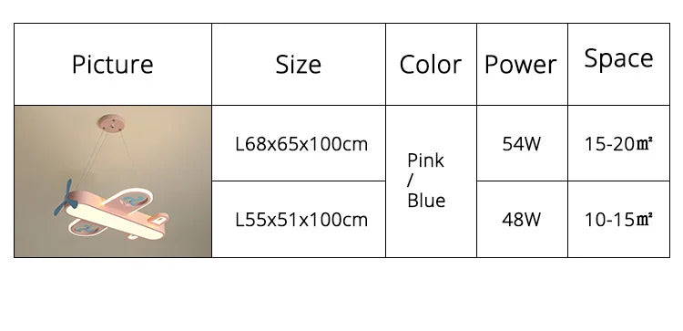 Modern Pink blue chandelier Led deco designer aircraft lamp