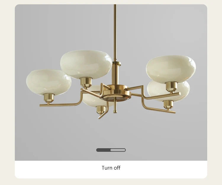 Bauhaus modern French bedroom study living room chandelier designer Northern European retro lamp