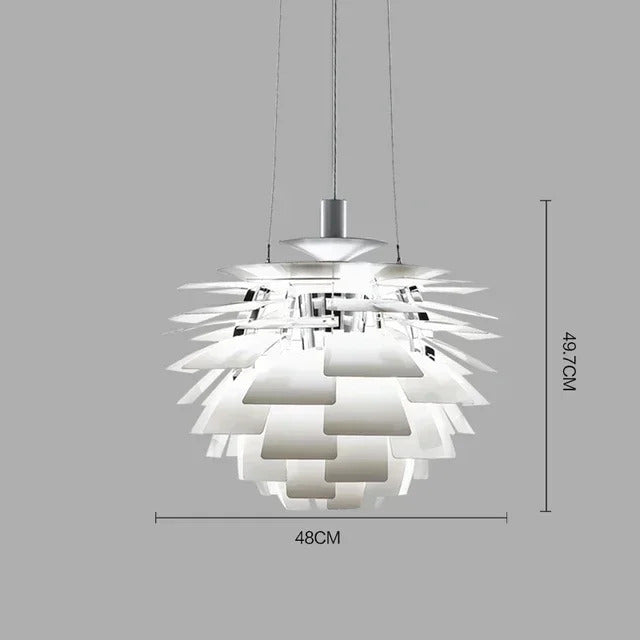 Denmark PH Pinecone Pendant Chandelier Aluminum LED Suspension Lamp