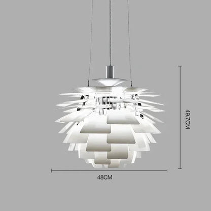Denmark PH Pinecone Pendant Chandelier Aluminum LED Suspension Lamp