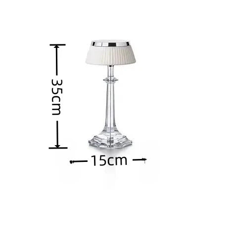 French Crystal Body Table Lamp Living Room Luxury Atmosphere Bedroom Study Designer Art Fabric Lampshade Villa LED Light Decor