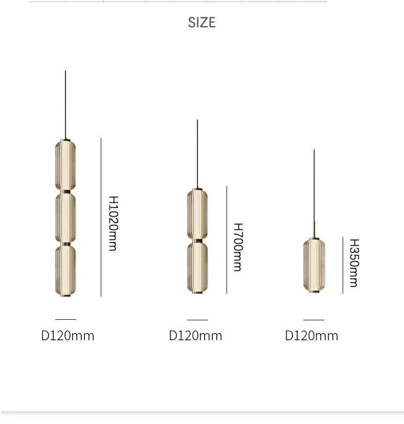 Nordic Glass Chandelier Hotel Living Room Chandelier High-grade Restaurant Staircase Combination Home decor Long Pendant Lights