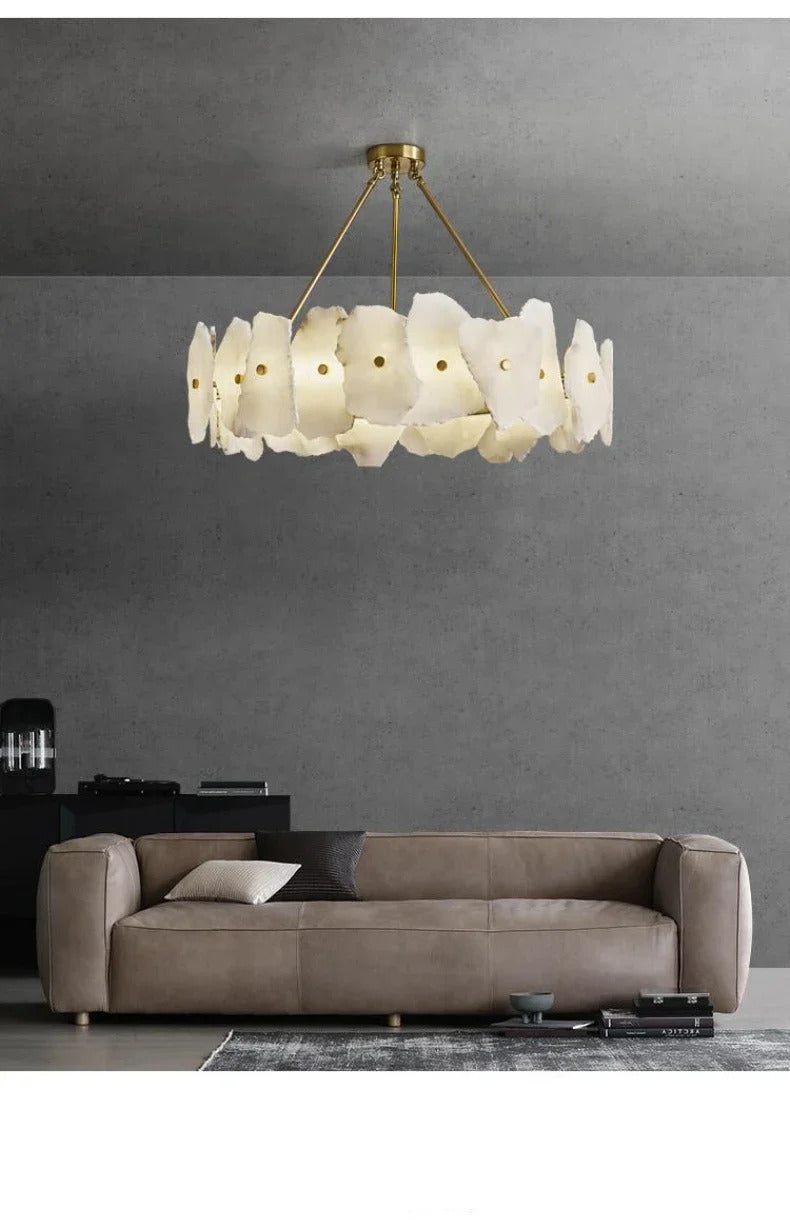 Natural Marble Luxury Wall Lamp Nordic Irregular stone Sconce light