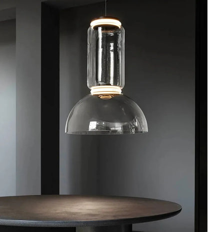 Italian Designer Glass Lampshade Pendant Light Minimalist LED Chandelier for Living Room Dining Table Home Decor