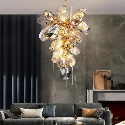 Modern Art Glass Crystal Chandelier