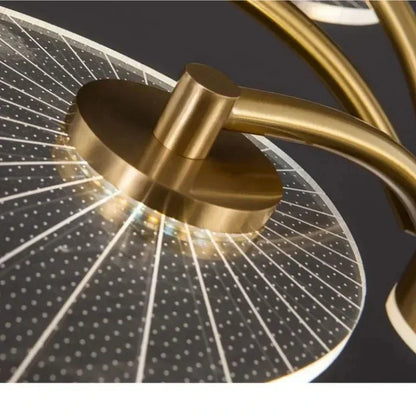 Nordic lotus ceiling light luxury Dining Room Decoration light