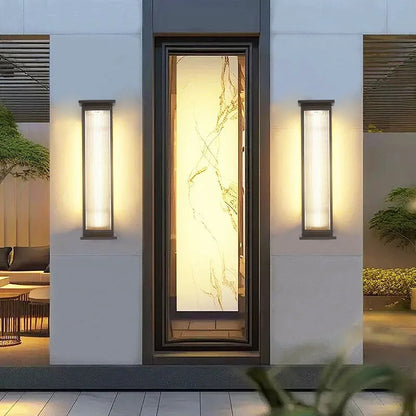 Modern outdoor wall light Waterproof IP65 Solar energy LED wall lamp Entrance sconce
