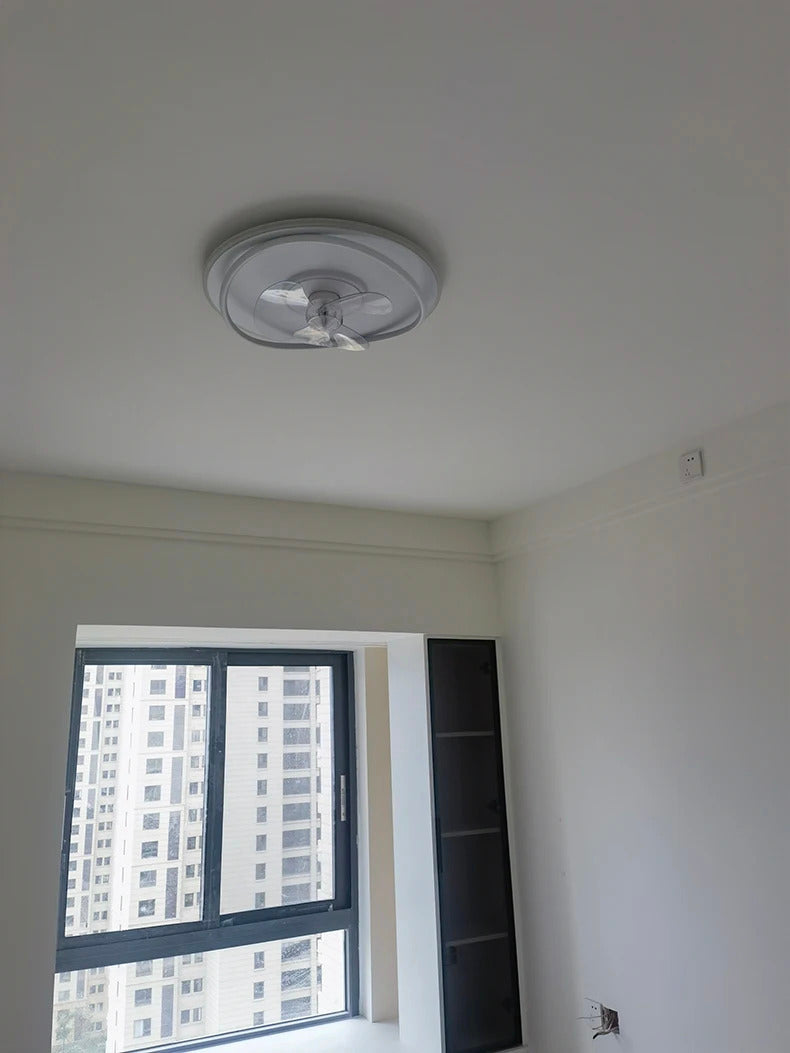 Modern LED Ceiling Fan Light Remote Dimming 6 Levels Silent Living Room lighting