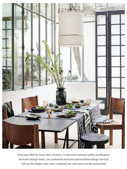 Ay Illuminate Pendant Light Nordic design linencotton DIY Fabric Lamp