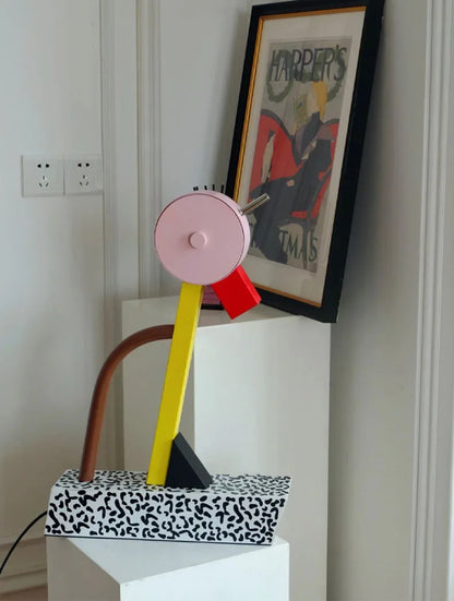 Milan Art Abstract Duck Table Lamp LED G4 Bulb Rainbow Metal Bedside Lamps Bedroom Art Children‘s Room Decorative Light Fixture