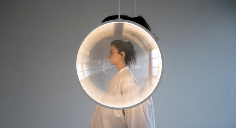 Yuji Okitsu Chandelier LED Round clear glass light replica designer furniture lighting lamp