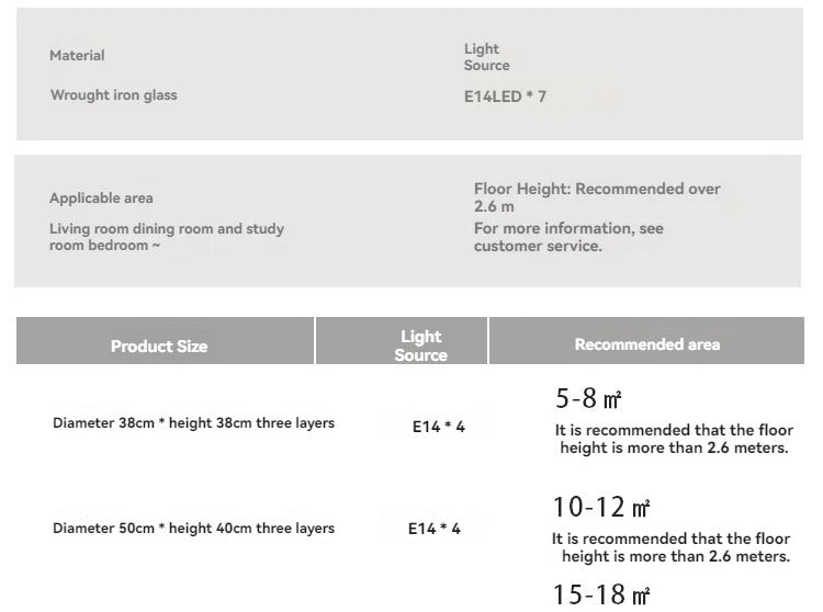 White Petal Glass chandelier French branch shaped crystal pendant light