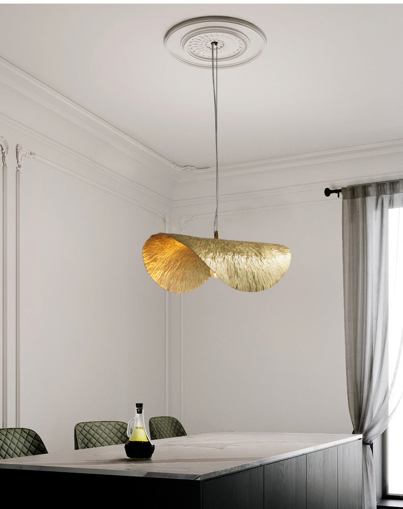 Hammered Brass Suspension Llight  retro pendant light