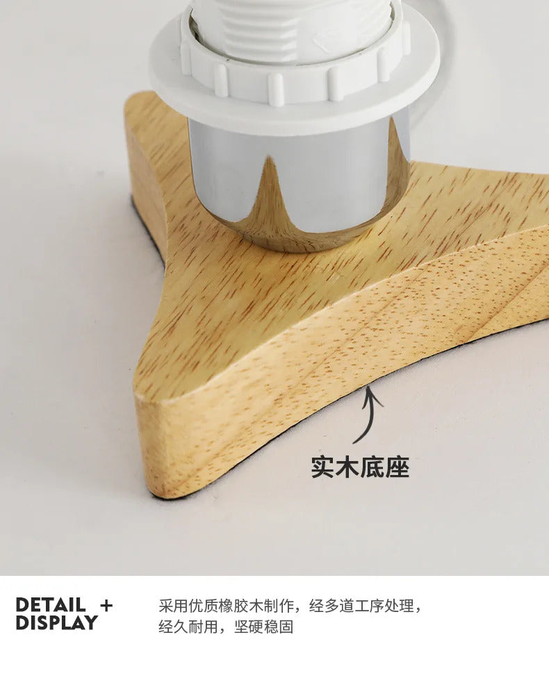 Nordic fabric table lamp, living room and study decorative table lamp, warm bedroom bedside decorative lamp