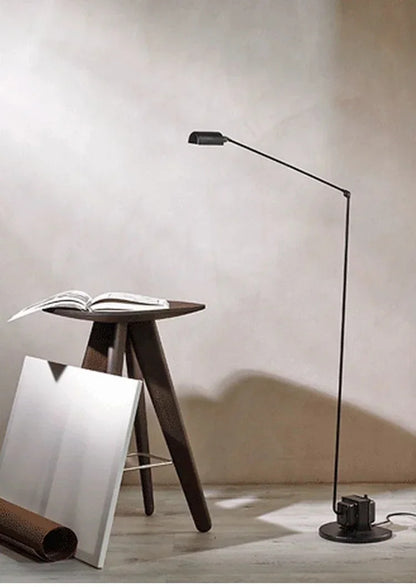 Modern Minimalist Floor Lamp Creative Bedroom Room Office Light Minimalist Study Eye Protection Reading Black Standing Light