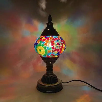 Turkish mosaic glass Table Lamp home bedside table lamp