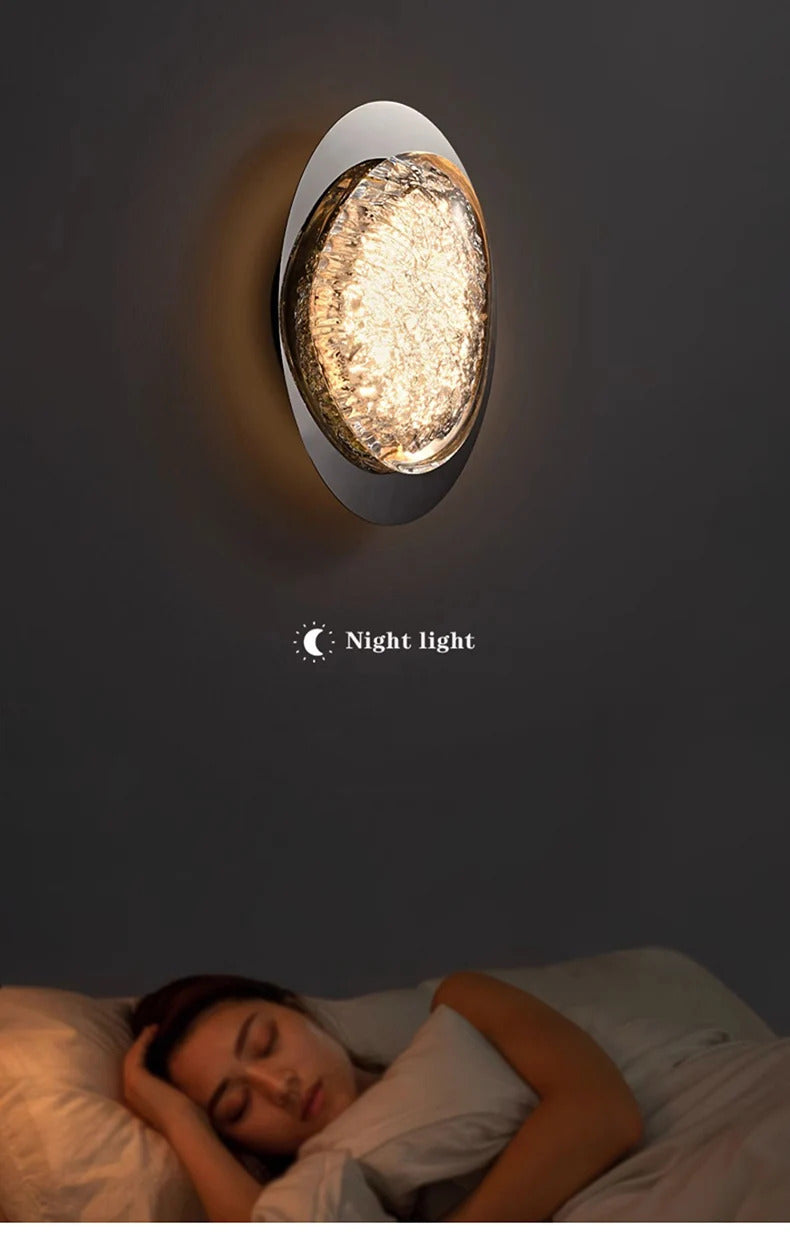 Platinum Art Wall Lamp Modern Creative Design Pebble Corridor wall lighting LED