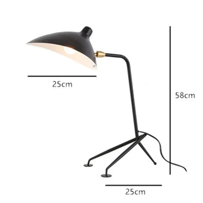 Serge Mouille floor lamp designer Living room Tripod Table lamp
