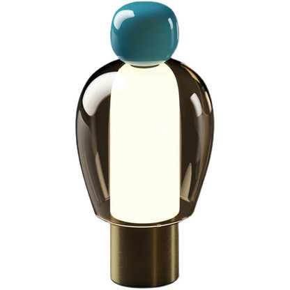 Modern Living Room Decoration Ornaments USB Charging Lamp Minimalist Study Master Bedroom Daughter's Room Glass Desk LED Lamp