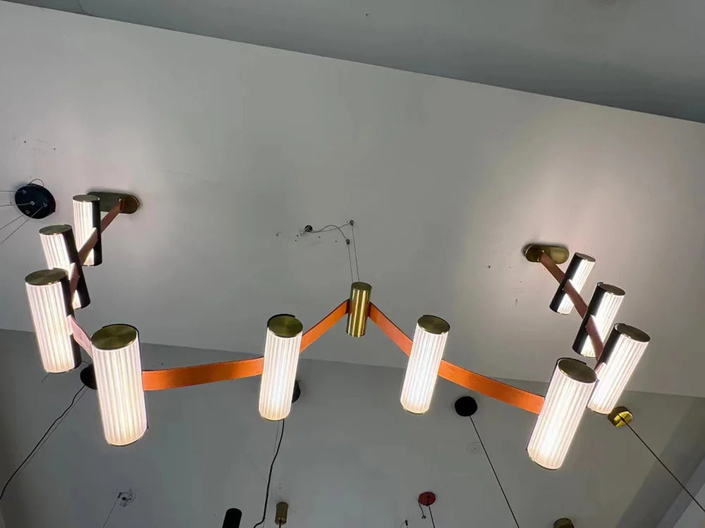 Nordic Leather Chandelier Designer Lighting