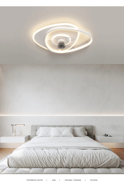 Electric Fan Light Modern LED Ceiling Lamp Living Room Light