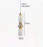 Clear Amber Glass LED Chandelier Modern Pendant Lamp Hall Parlor Restaurant Bedside Lighting Fixtures Wire 150cm Adjustable
