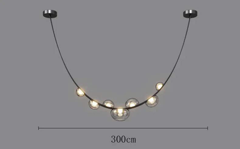 Italian Designer Loft Chandelier Luxury Leather Hanging Pendent Light